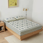 Blue Motif Print Bedsheet