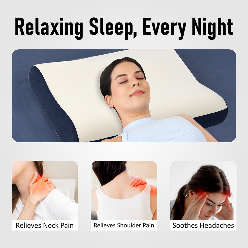 Ultimate Memory Foam Pillow - Orthopaedic Neck and Shoulder Support for Deep Sleep