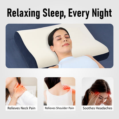 Ultimate Memory Foam Pillow - Orthopaedic Neck and Shoulder Support for Deep Sleep